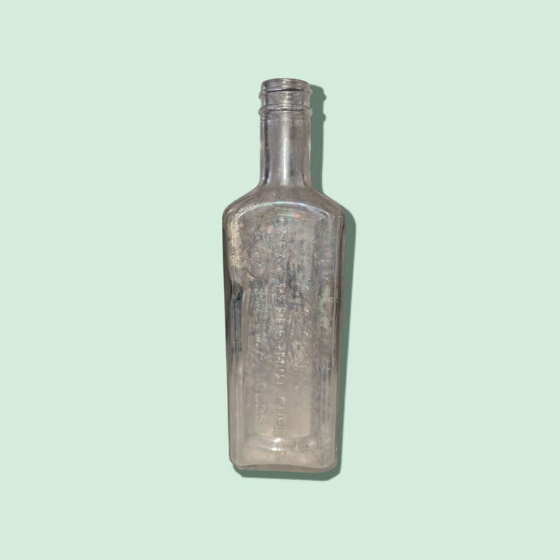 Antique Woods Great Peppermint Cure Empty Bottle
