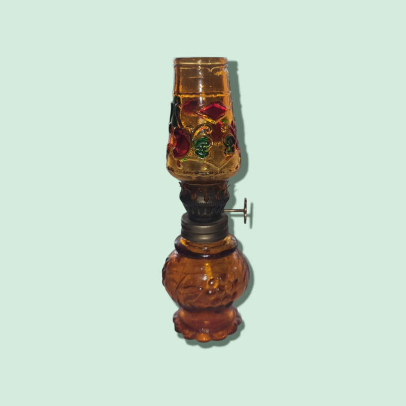Vintage Miniature Oil Lamp