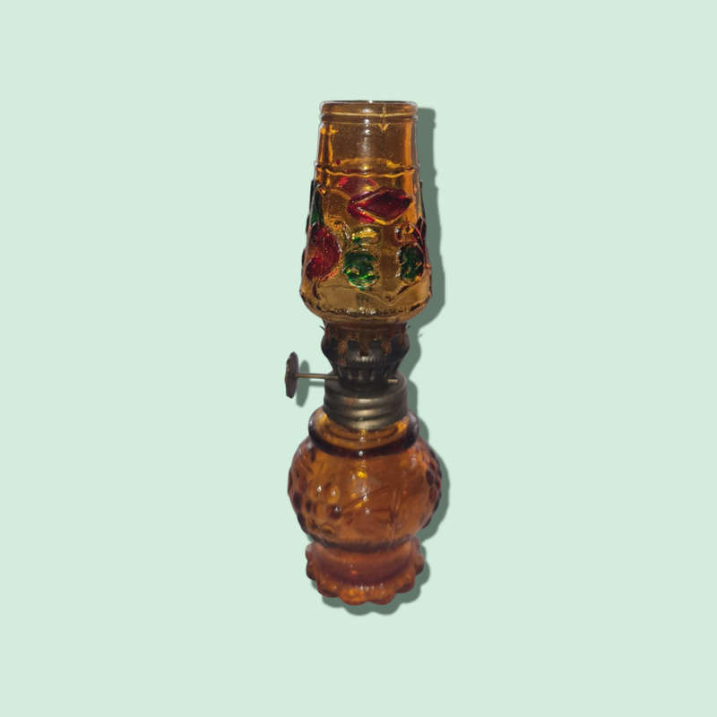 Vintage Miniature Oil Lamp
