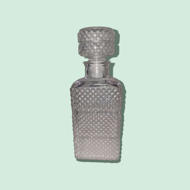 Vintage Pressed Glass Decanter