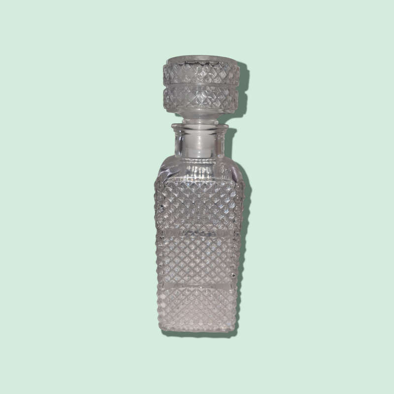 Vintage Pressed Glass Decanter
