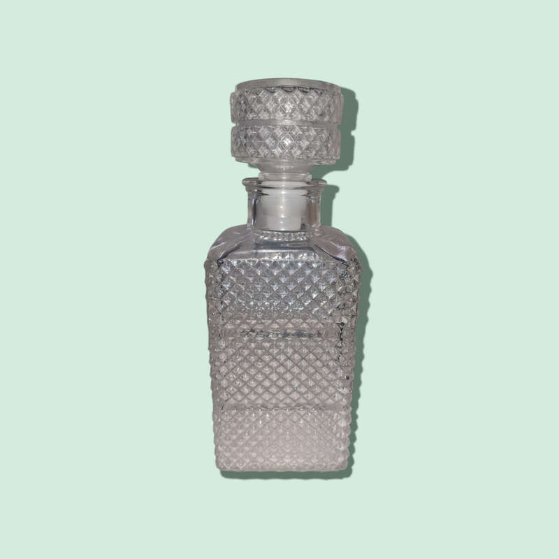 Vintage Pressed Glass Decanter