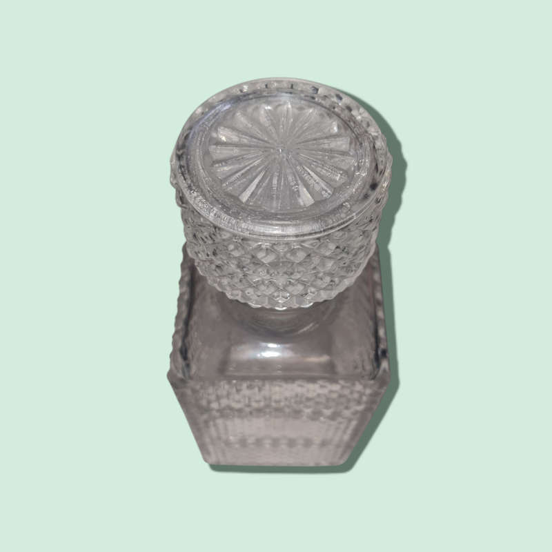 Vintage Pressed Glass Decanter