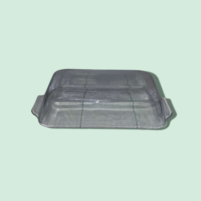 Anchor Hocking Fish King Clear Bread Pan Made In USA