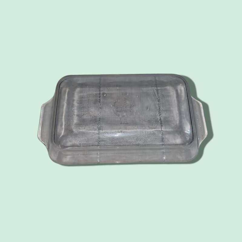 Anchor Hocking Fish King Clear Bread Pan Made In USA