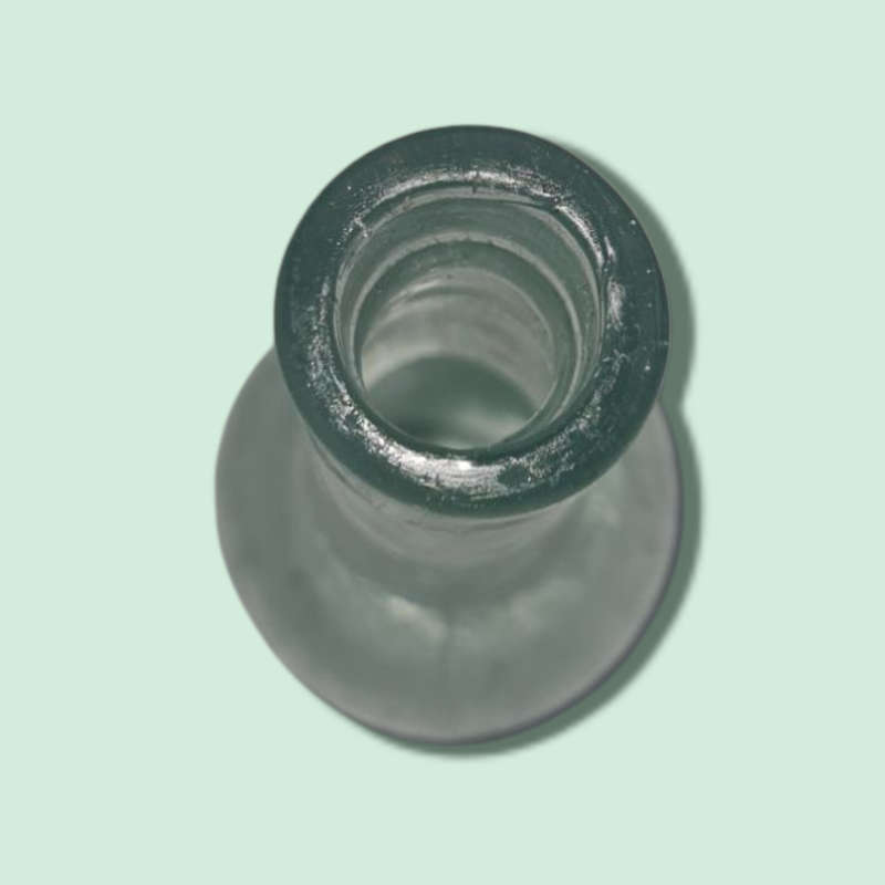 Aqua Glass Sauce Bottle