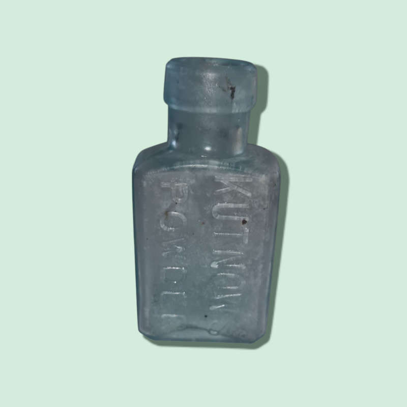 Vintage Kutnow`s Powder Medicinal Bottle