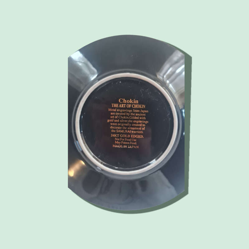 Chokin 24K Gold Edged Mini Plate - Singapore  