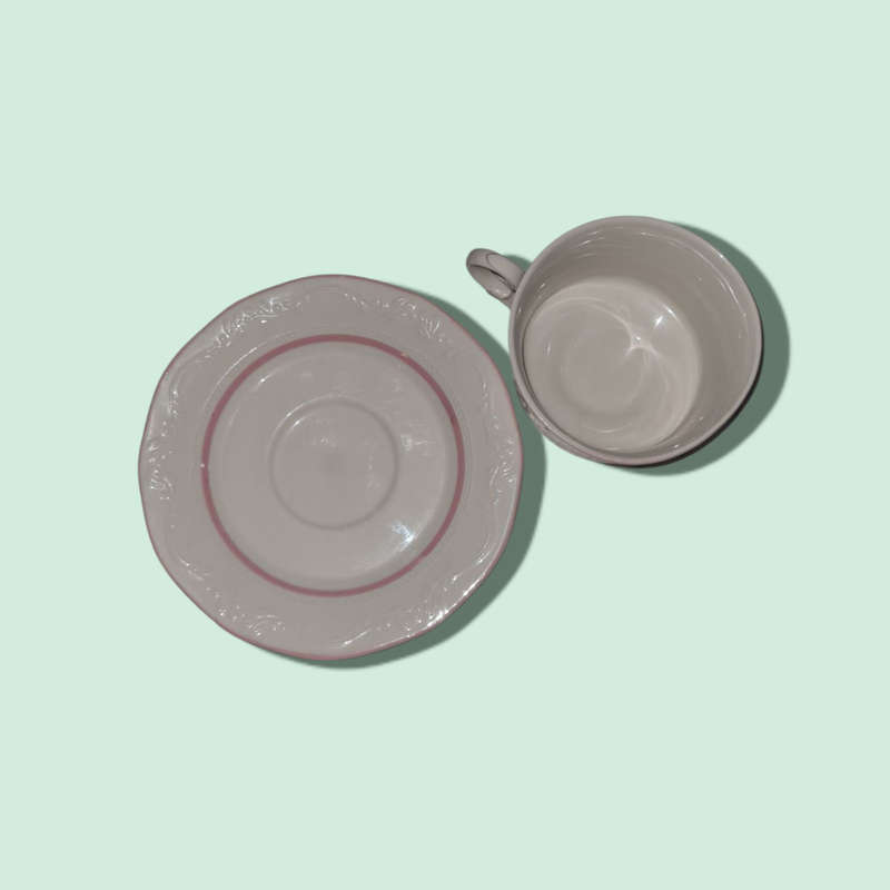 Huguenot Trio Cups and Saucers