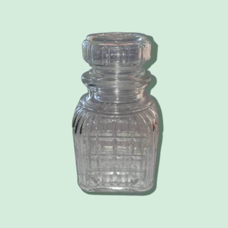 British Made Cut Glass Jar