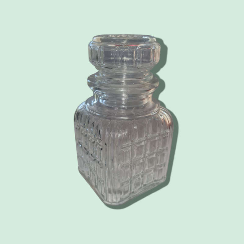 British Made Cut Glass Jar