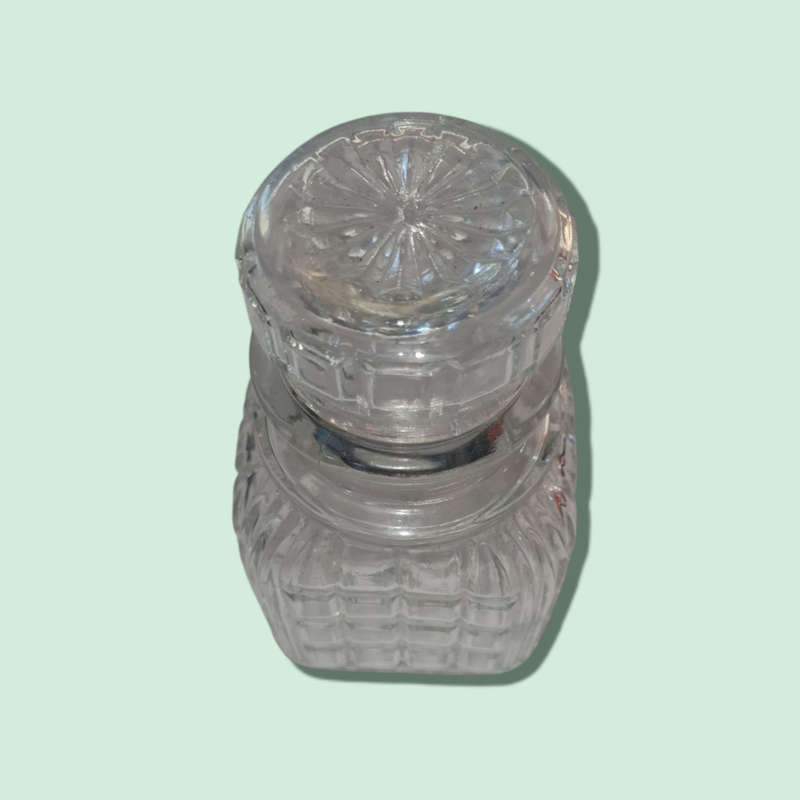 British Made Cut Glass Jar
