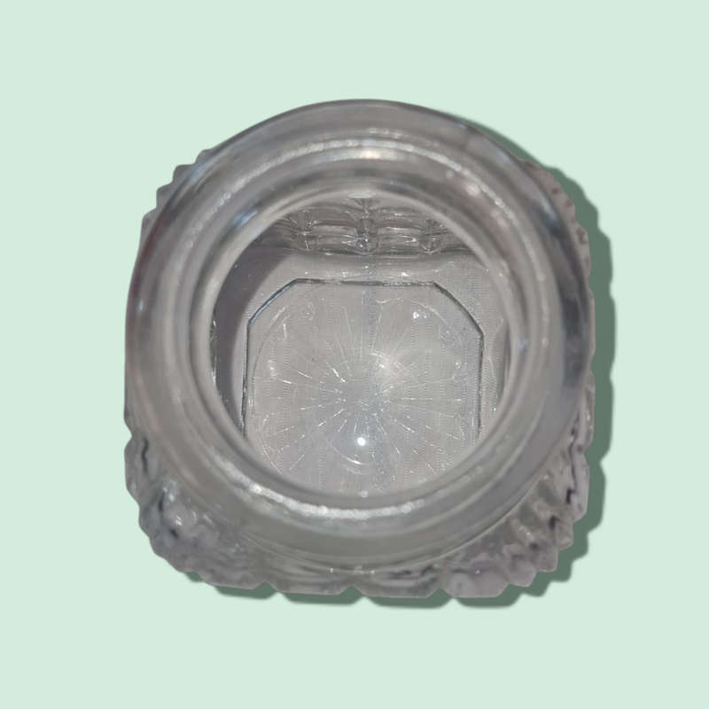British Made Cut Glass Jar