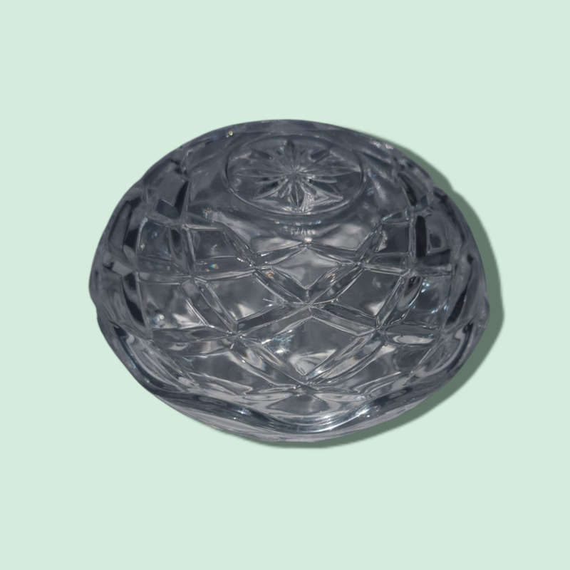 Stella Pressed Glass Candy / Ashtray / Jewelcase Trinket Box