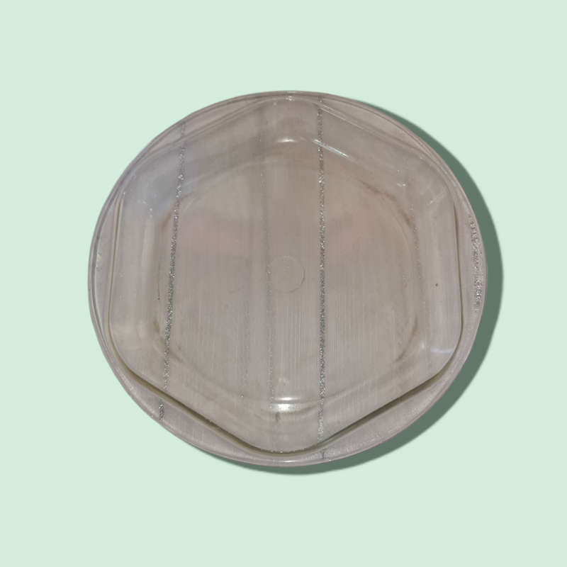 Vintage Pyrex Clear Glass Hexagonal Pie Plate #1203
