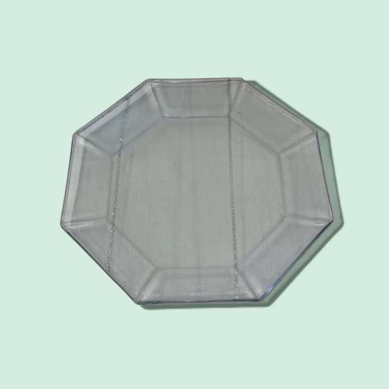 Vintage Glass Plate Set Of Three