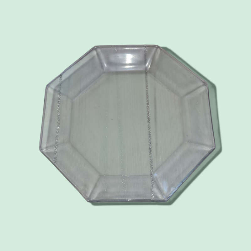 Vintage Glass Plate Set Of Three