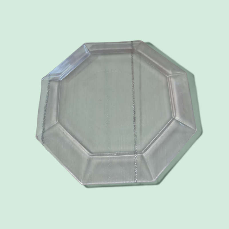 Vintage Glass Plate Set Of Three