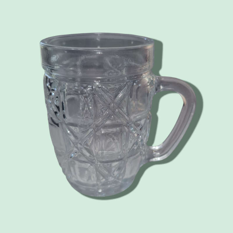 Kedaung Indonesia Glass Mugs x 6