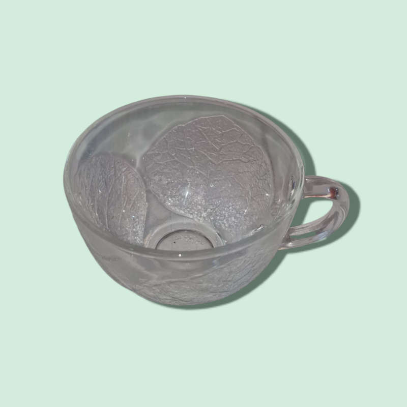 Arcoroc Aspen Punch Cup Leaf Pattern x 7