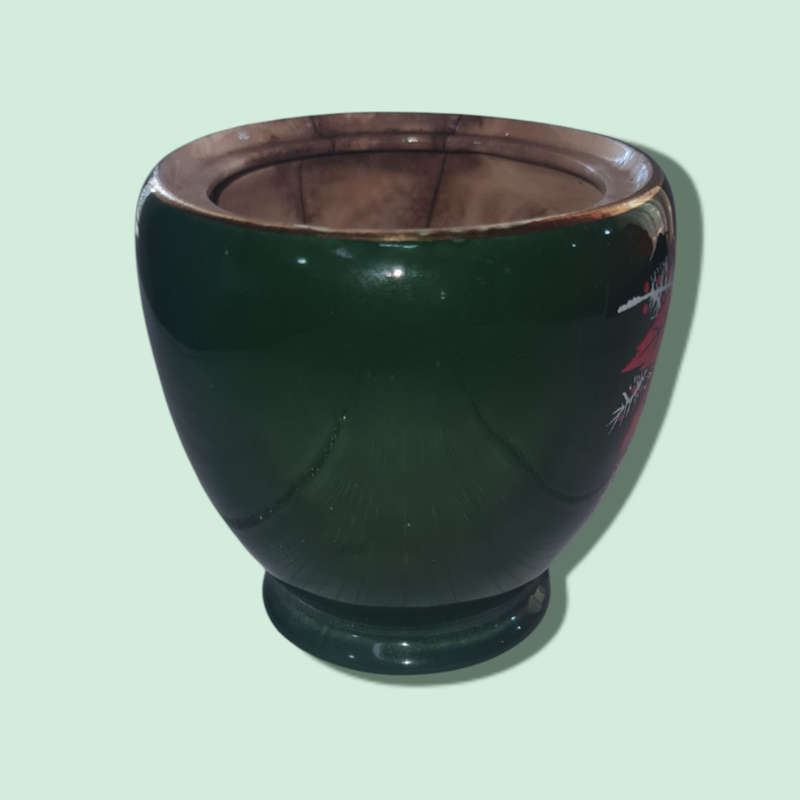 Vintage Palissy Red Maple Sugar Bowl