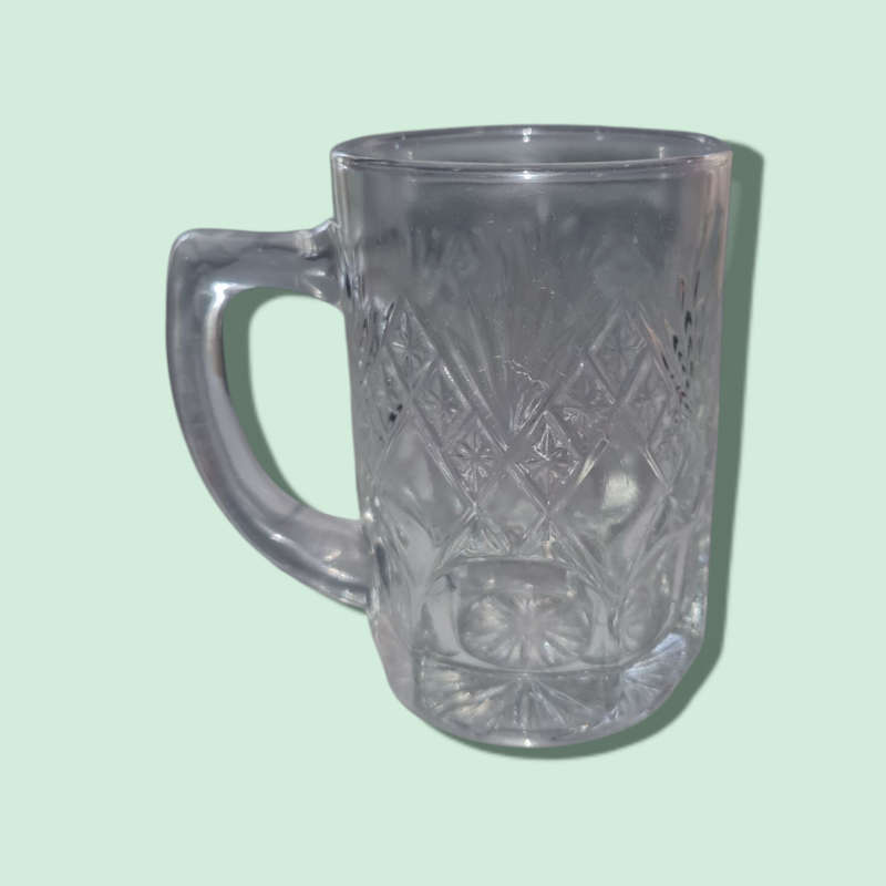 KIG Indonesia Patterned Glass Mug
