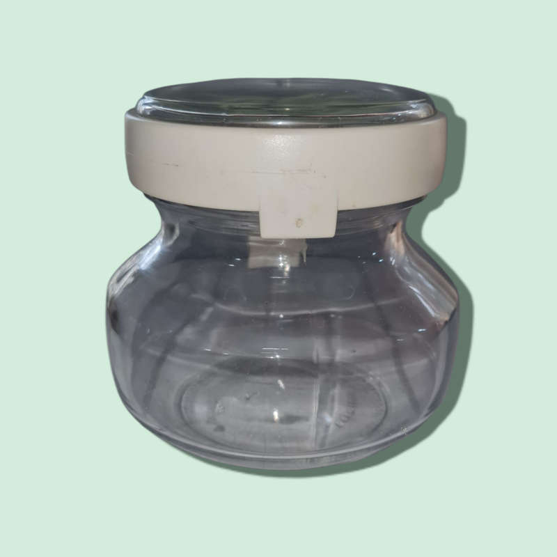 Bormioli Rocco Italy Clear Glass Jar