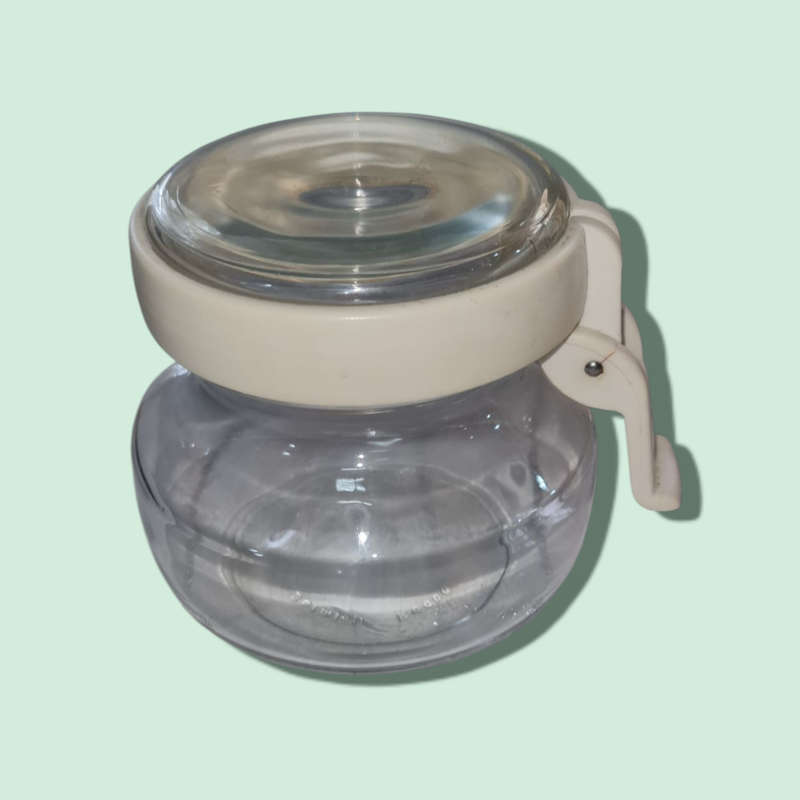 Bormioli Rocco Italy Clear Glass Jar