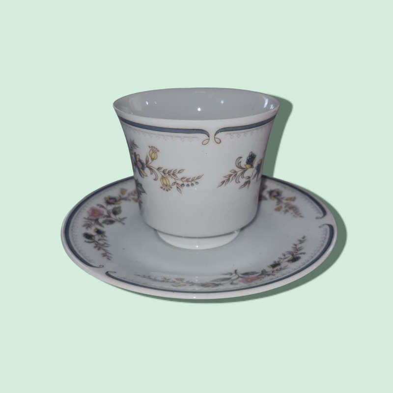 Eetrite Fine China Hampton Cups and Saucers Set 5810  