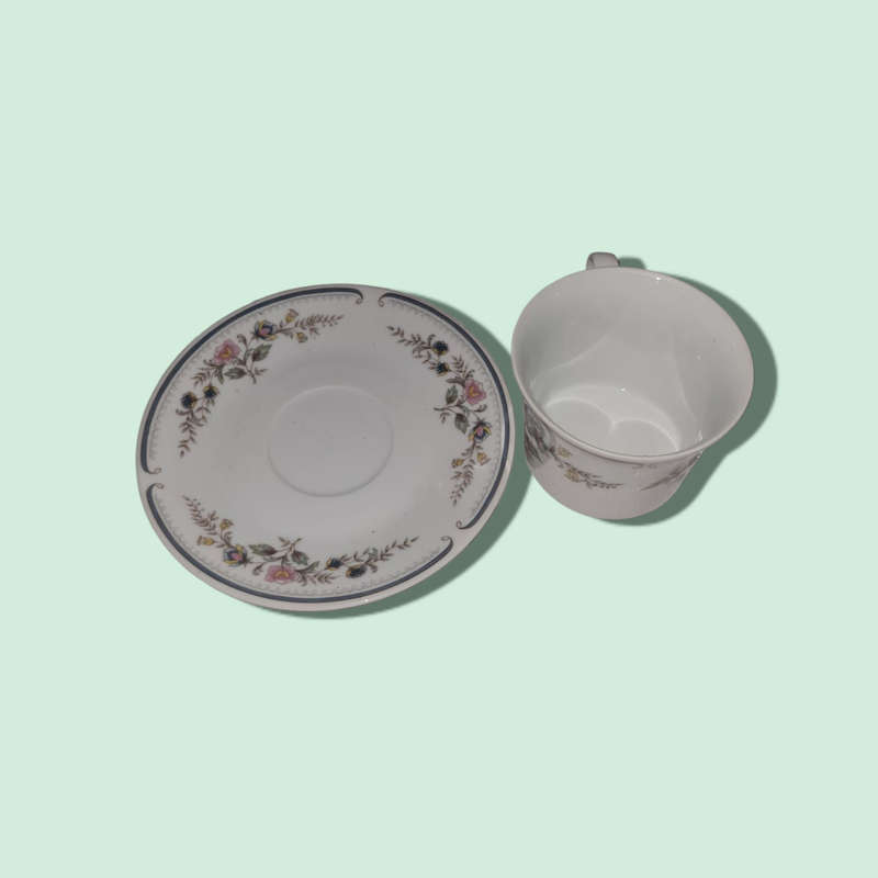 Eetrite Fine China Hampton Cups and Saucers Set 5810  