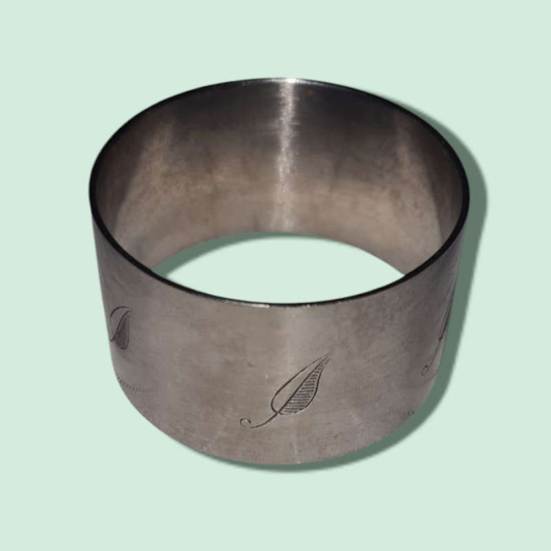 Vintage Stainless Steel Baby Gift Set, Angora Spoon Egg Cup & Napkin Ring