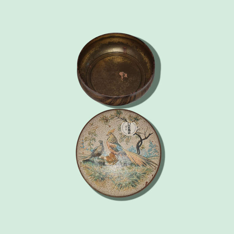 Vintage Pheasant Rounded Tin