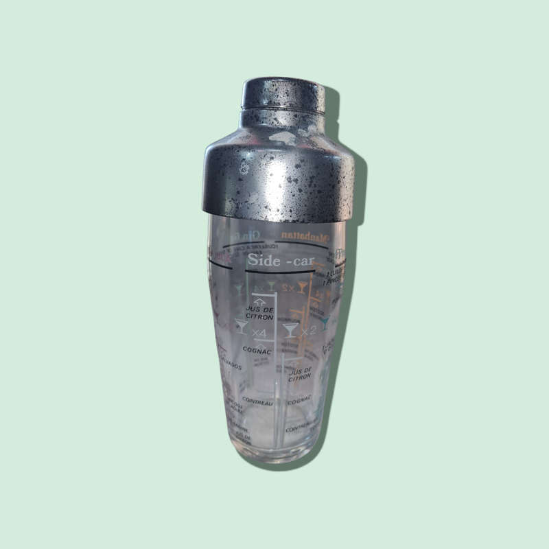Vintage Arc France Glass Cocktail Shaker