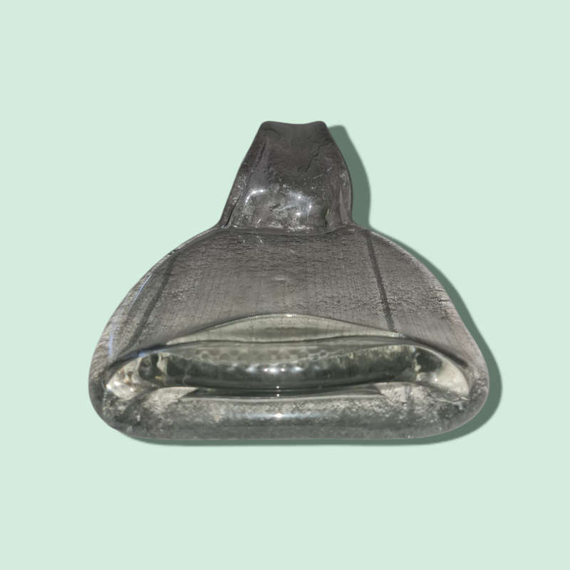 Melted Glass Bottle Spoon Rest  