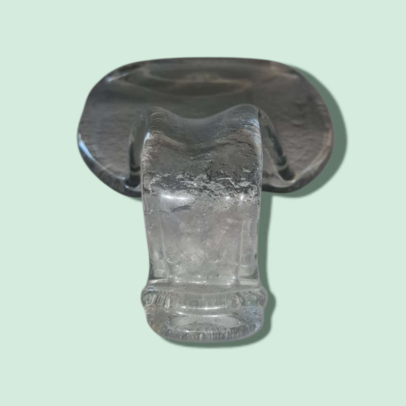 Melted Glass Bottle Spoon Rest  