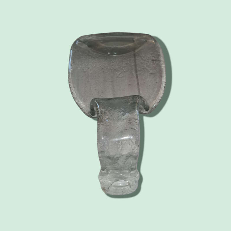 Melted Glass Bottle Spoon Rest  