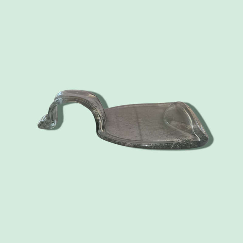 Melted Glass Bottle Spoon Rest  