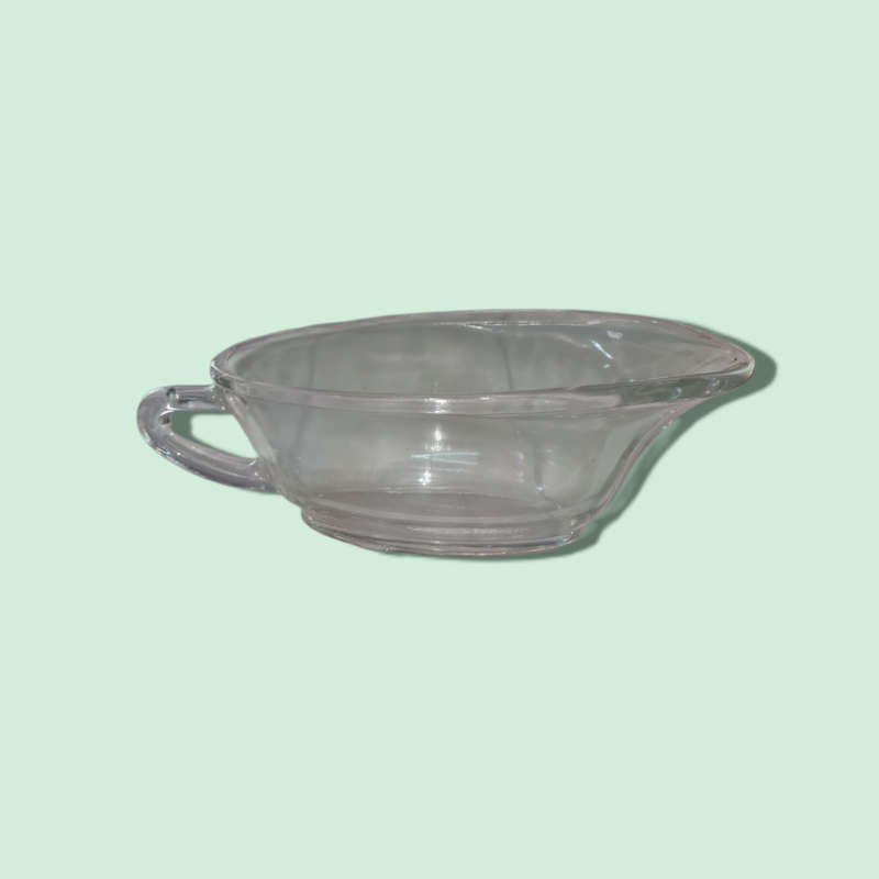 Vintage JAJ Pyrex Clear Gravy Boat Sauce Jug