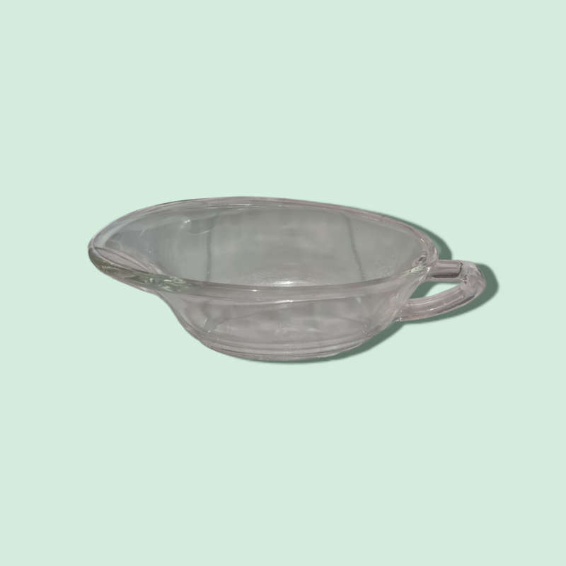 Vintage JAJ Pyrex Clear Gravy Boat Sauce Jug