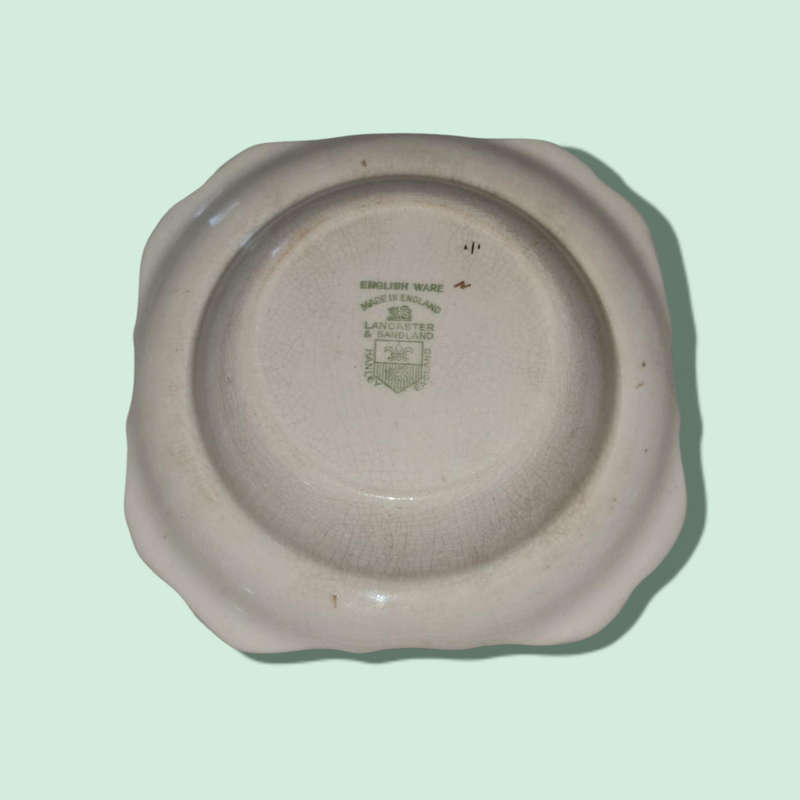Vintage Sandland Ware `In An Old World Garden` With Stand