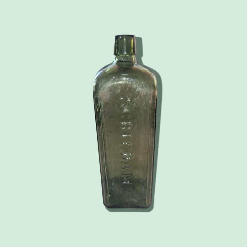 Antique Udolpho Wolfe`s Schiedam Aromatic Schnapps Bottle