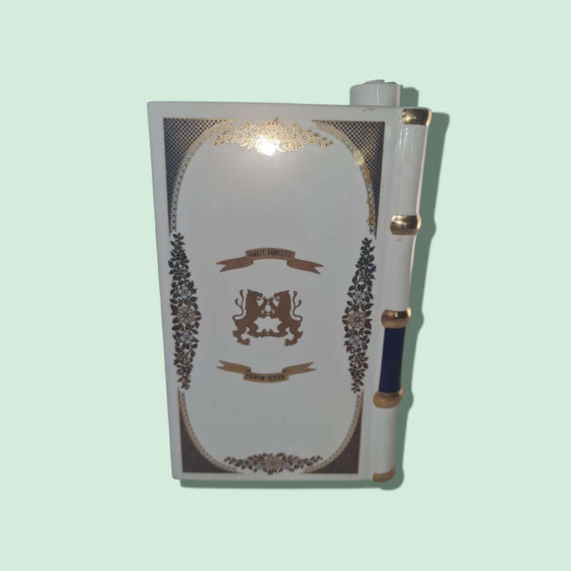 Hanky Bannister Scotch Whiskey Book Shaped Decanter (empty)