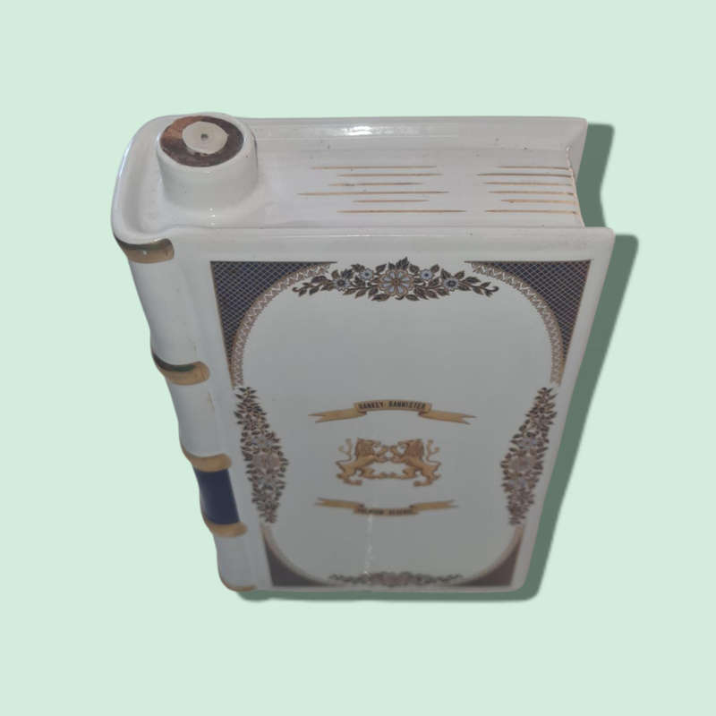 Hanky Bannister Scotch Whiskey Book Shaped Decanter (empty)