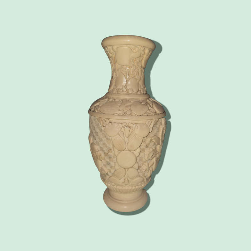 Como Originale Carved Vase, Made In Italy  