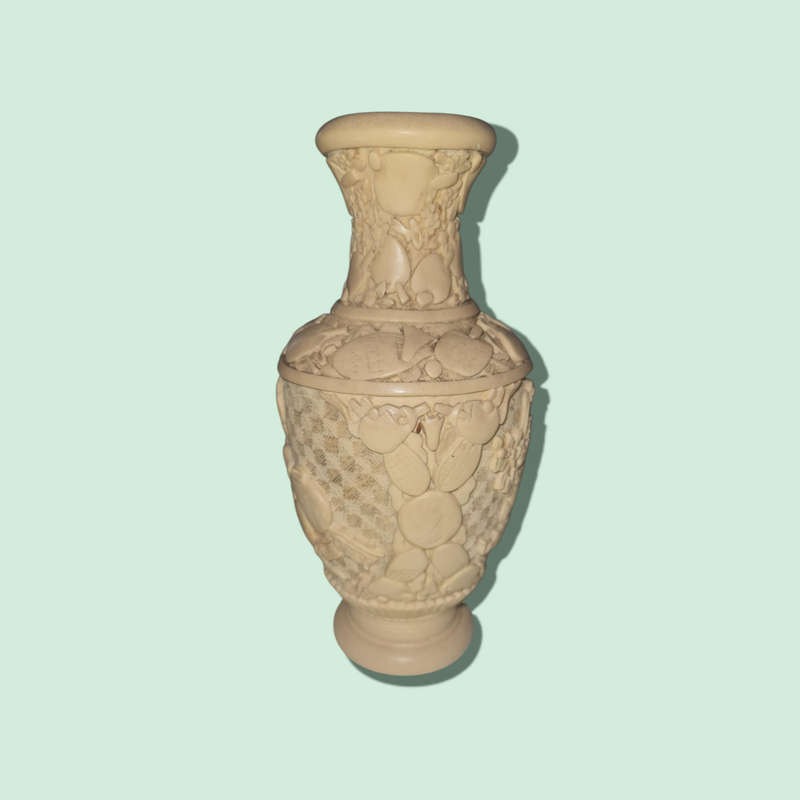 Como Originale Carved Vase, Made In Italy  