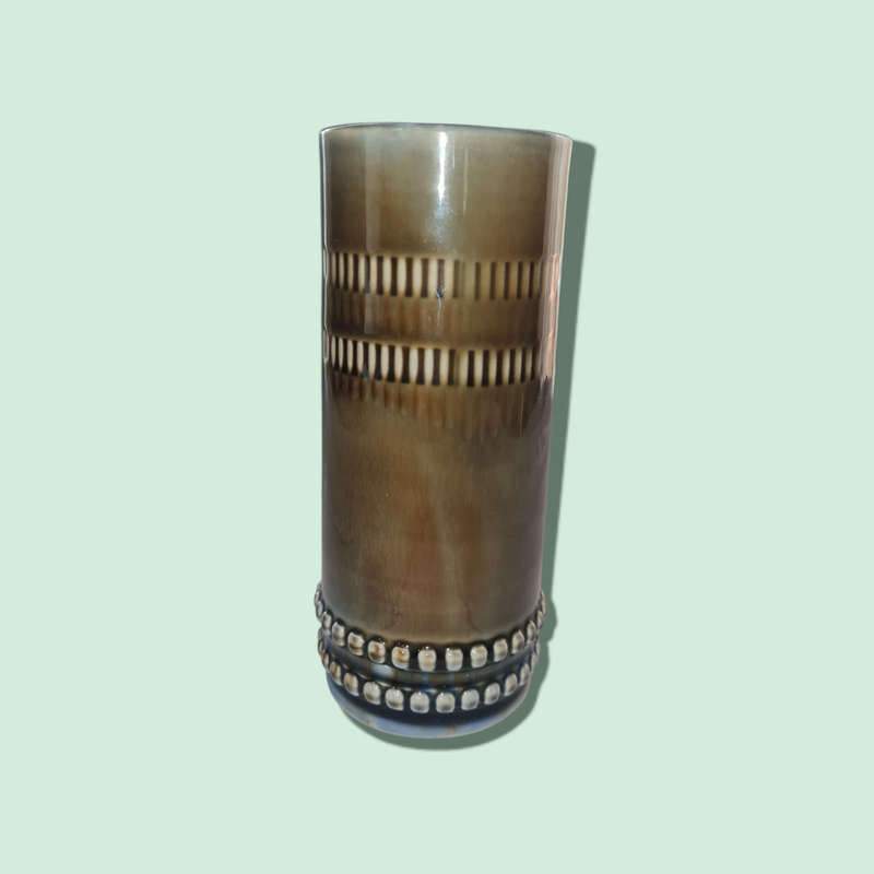 Vintage Beer Stein Blue Drip Glaze