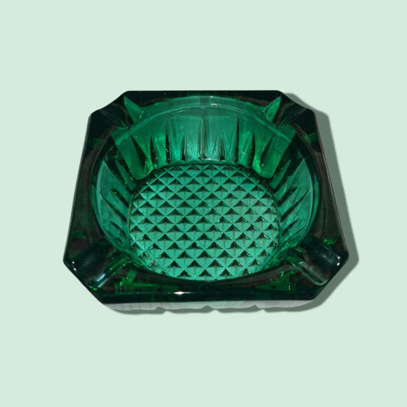 Rare & Collectable Vintage Green FRANCE Ashtray