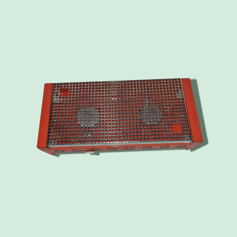 Vintage orange Brabantia rechaud, hot plate warmer with 2 candles
