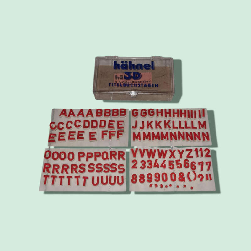 Hahnel 3D letters