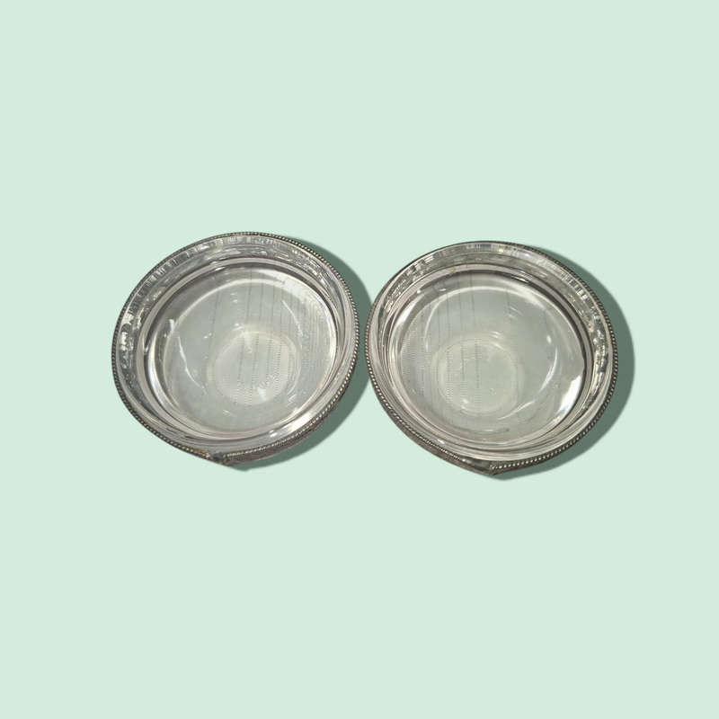 Vintage Pressed Glass Salt Cellars